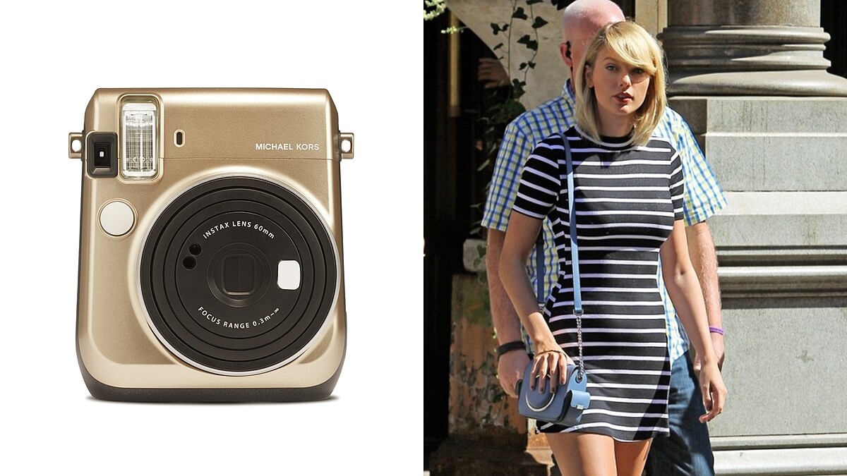 好想收藏！Michael Kors x Fujifilm推出香檳金拍立得和復古相機包