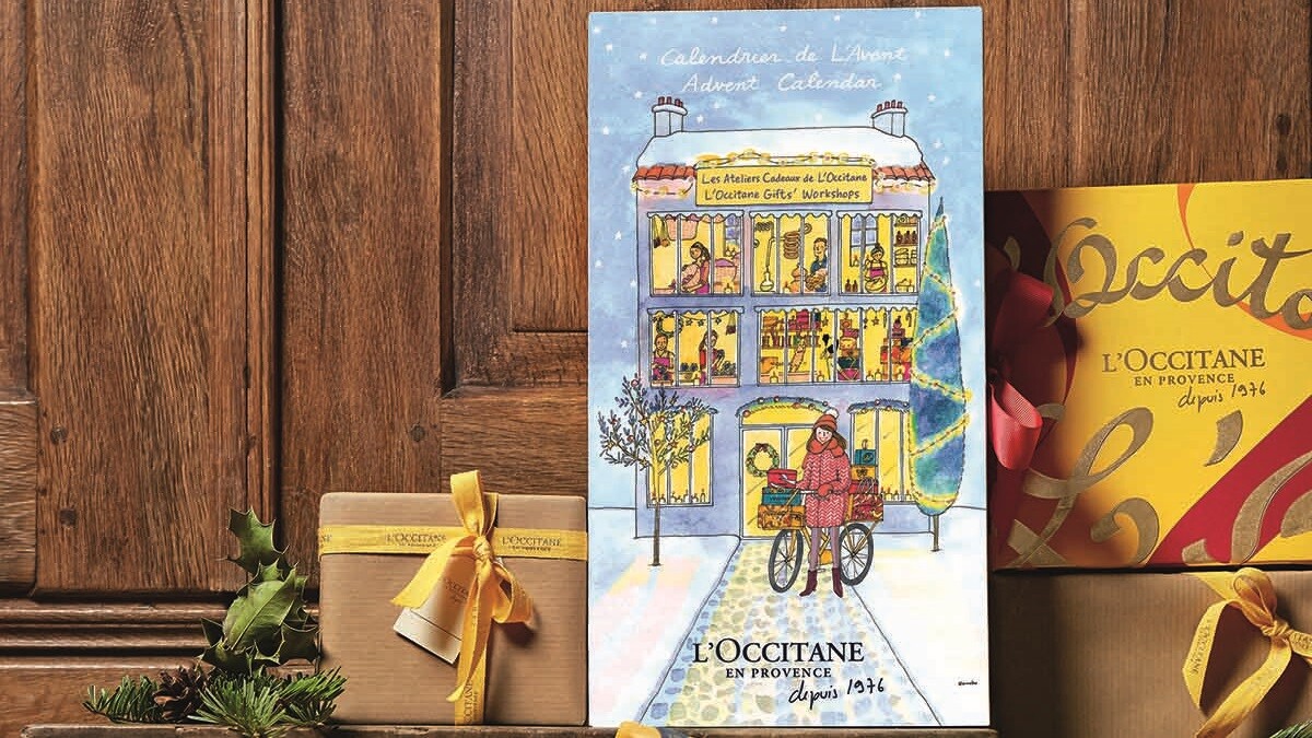 聖誕前夕限定開賣！歐舒丹 x 插畫師聖誕倒數驚喜月曆禮盒