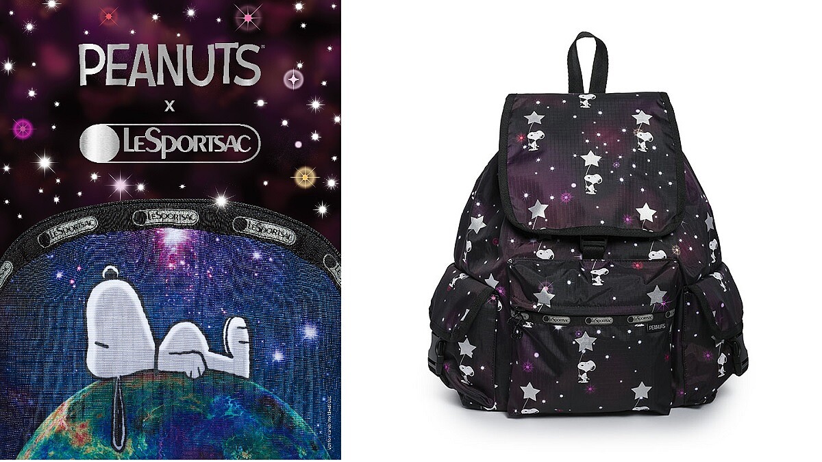 超萌Peanuts X LeSportsac冬季聯名，帶妳和Snoopy漫遊銀河宇宙