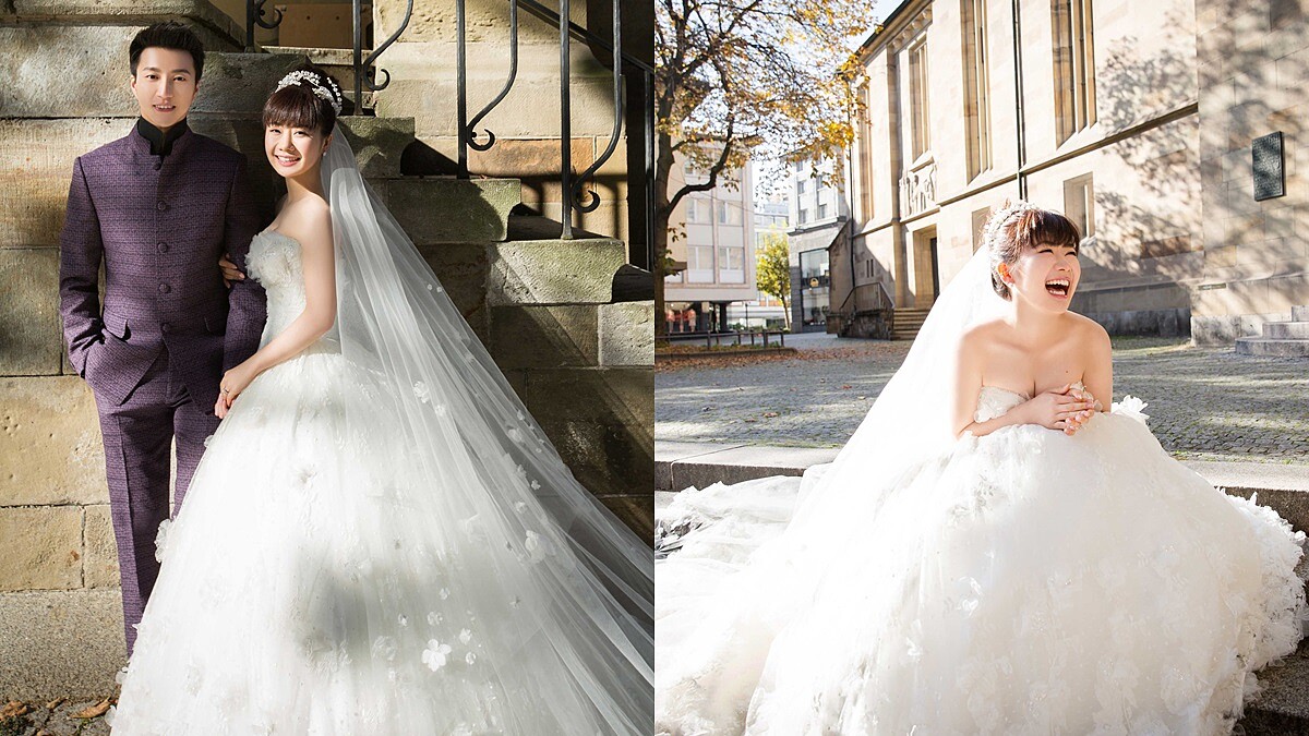 超可愛的桌球夫妻！江宏傑、福原愛德國浪漫婚紗照曝光