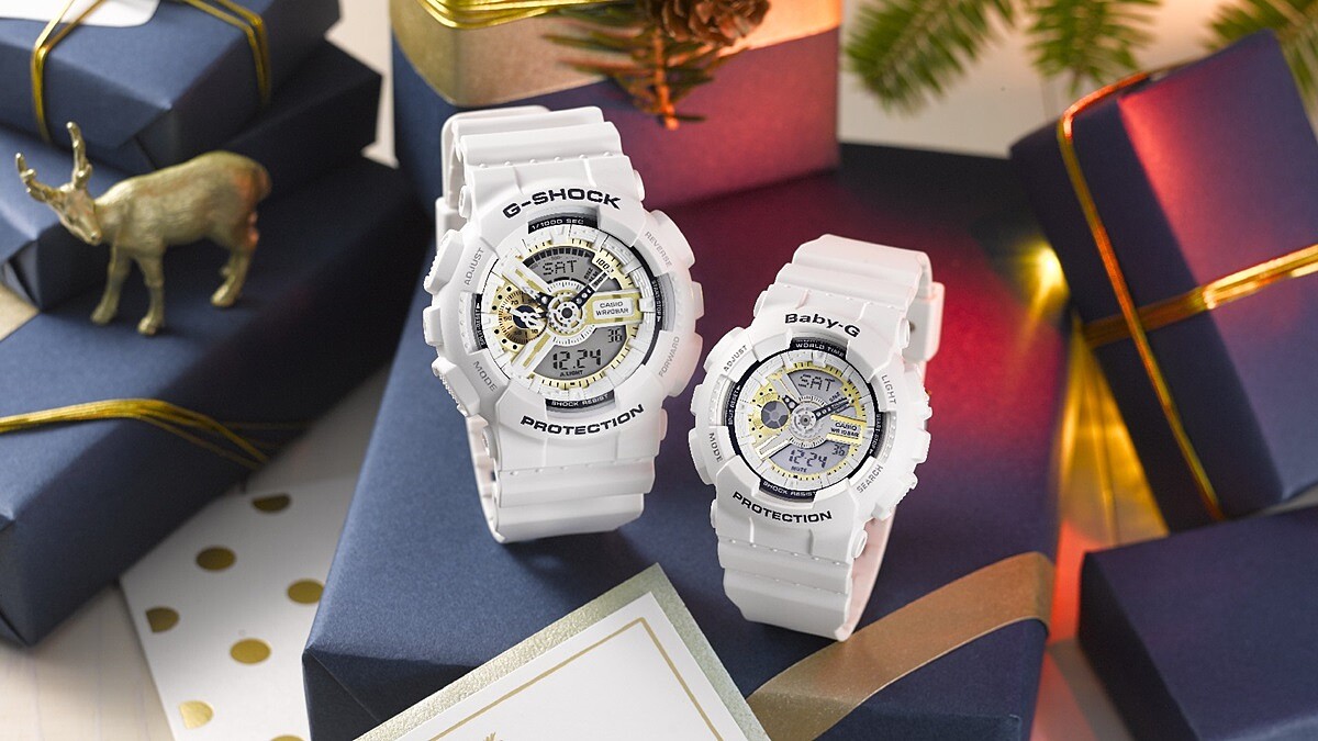 20週年復刻版帆布對錶必收藏!G-SHOCK & BABY-G聖誕限定款