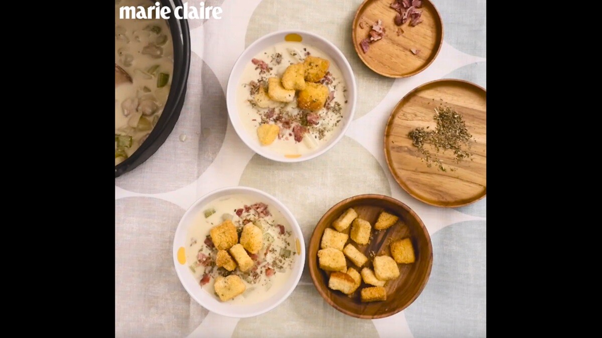 【姊弟煮廚週末上菜】蛤蠣濃湯 Clam Chowder 