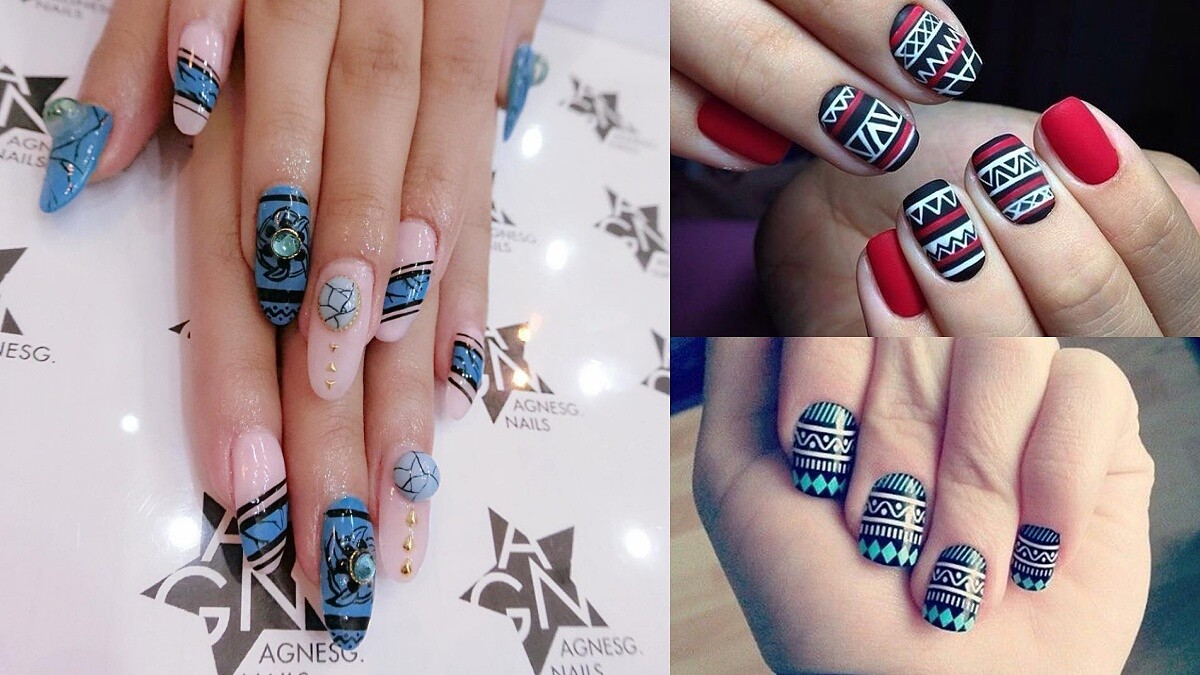 個性女孩下一款指尖就換這個！只塗上一層就超飽和顯色的圖騰風甲彩