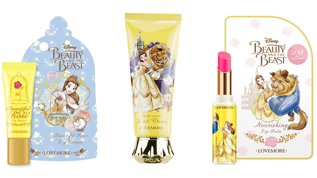 這次的《美女與野獸》聯名保養品台灣買得到！印上貝兒身影的夢幻潤色護唇膏必收