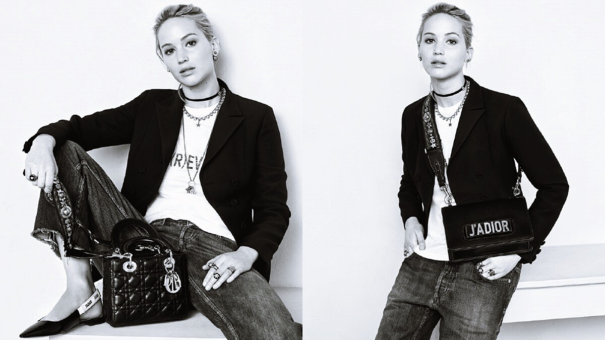 優雅中帶著帥氣姿態！珍妮佛勞倫斯詮釋Dior最新早秋形象