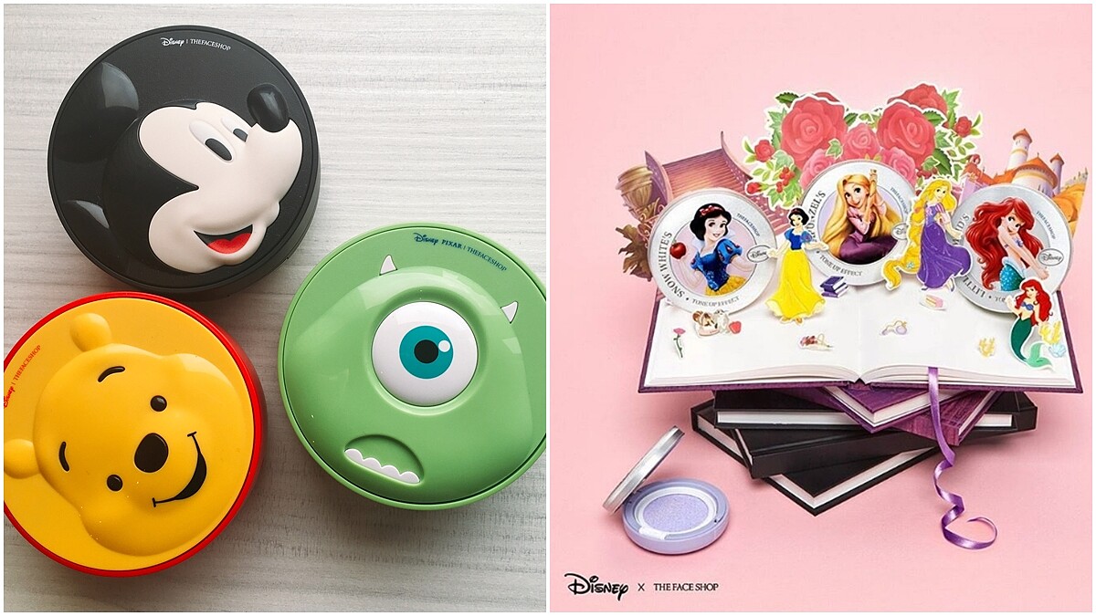 你最愛的迪士尼都在這裡了!THE FACE SHOP聯名氣墊粉餅再推公主款,加上米奇、米妮、維尼、大眼怪陣容好堅強