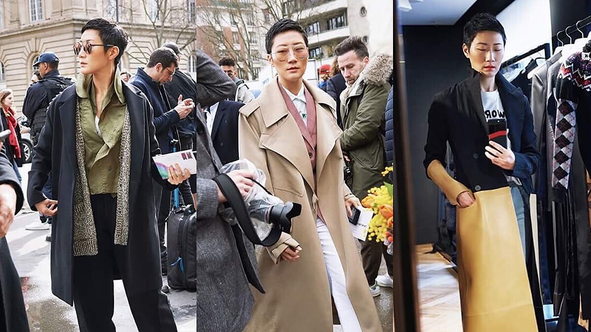 個性派女子都這樣穿！孫怡的巴黎時裝週中性造型特輯