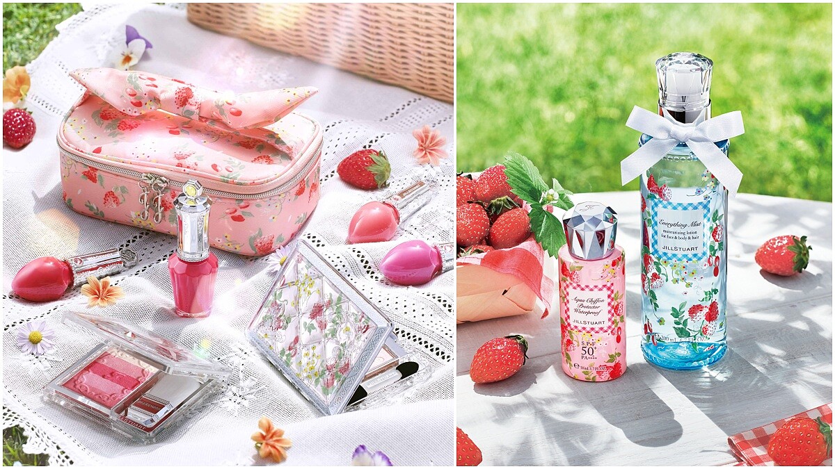 嬌嫩欲滴草莓唇蜜、夢幻愛戀糖磚眼彩！不想錯過任何一款，JILL STUART推出暖夏愛戀限定彩妝 
