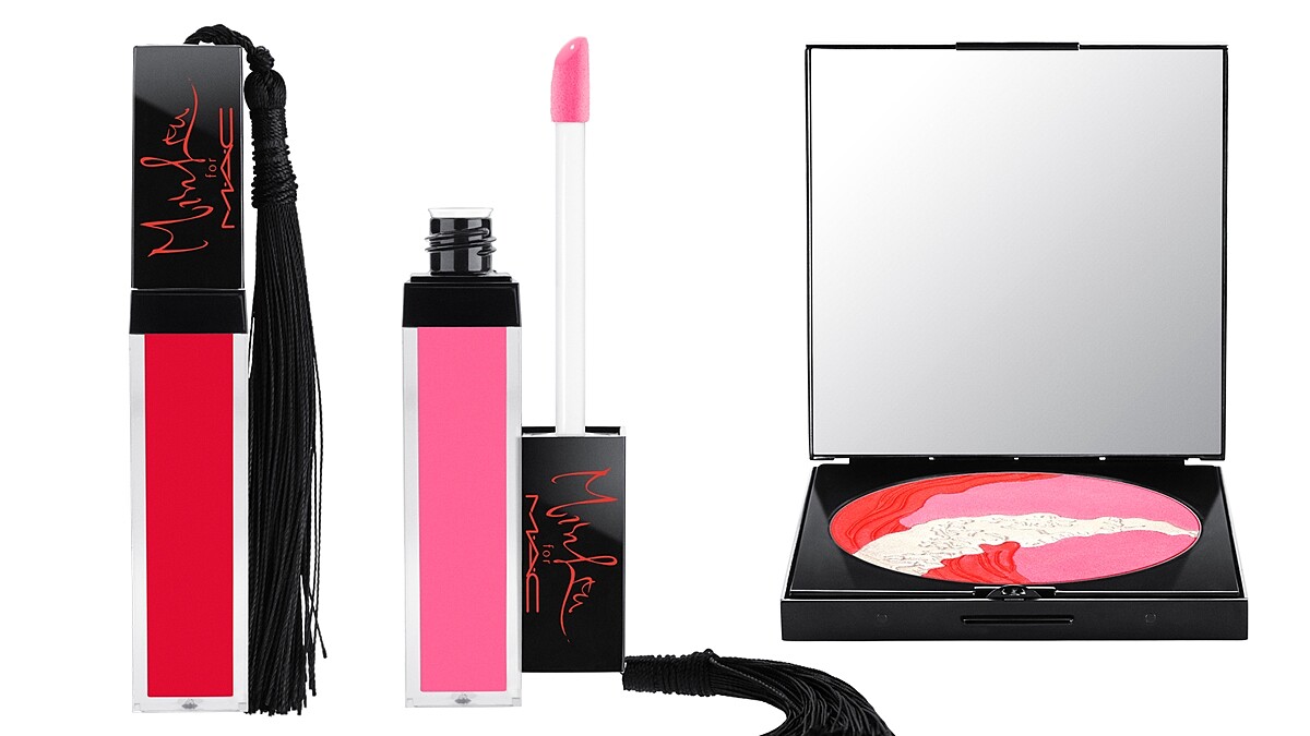 大紅、牡丹粉,配上流蘇意外適合!近期最具東方感的M.A.C X Ms MIN 劉旻設計師聯名系列,把彩妝變成藝術品