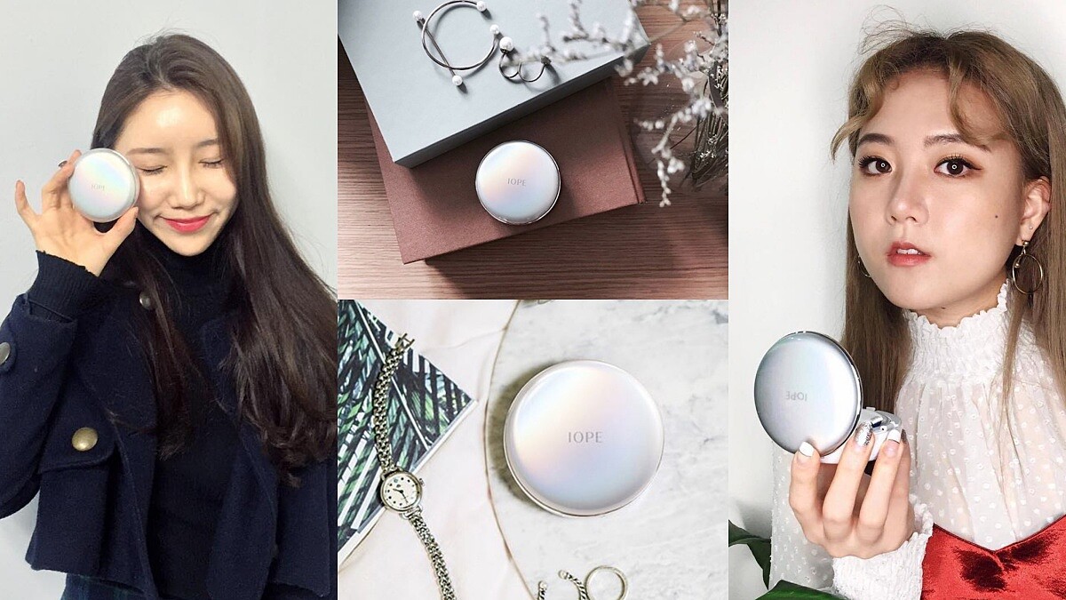 連素顏女神李沇熹也要靠它!現在韓國彩妝部落客人手一個是這款IOPE「水潤光透氣墊粉底」