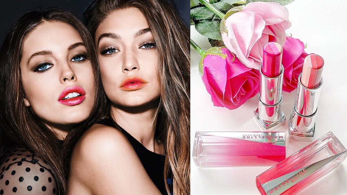 撞色漸層唇熱潮不退！畫出Gigi Hadid「焰紅mix橙橘」的搶眼唇彩