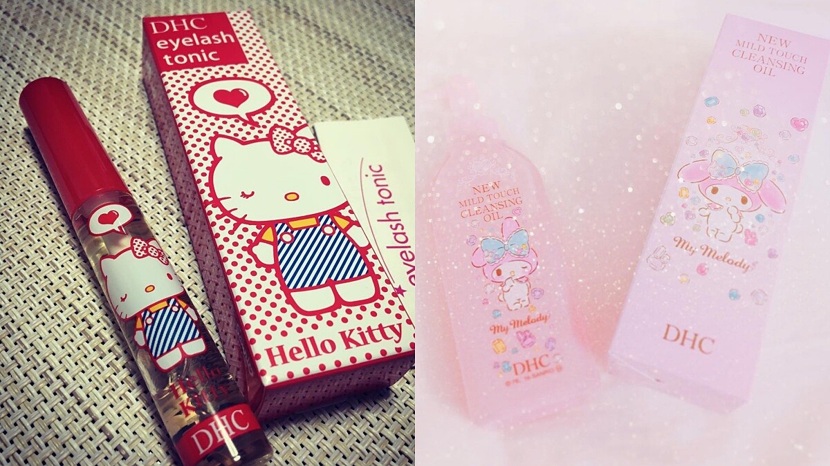 女孩們又要失心瘋！Hello Kitty躍上DHC明星商品睫毛修護液，還有Melody限定版卸妝液