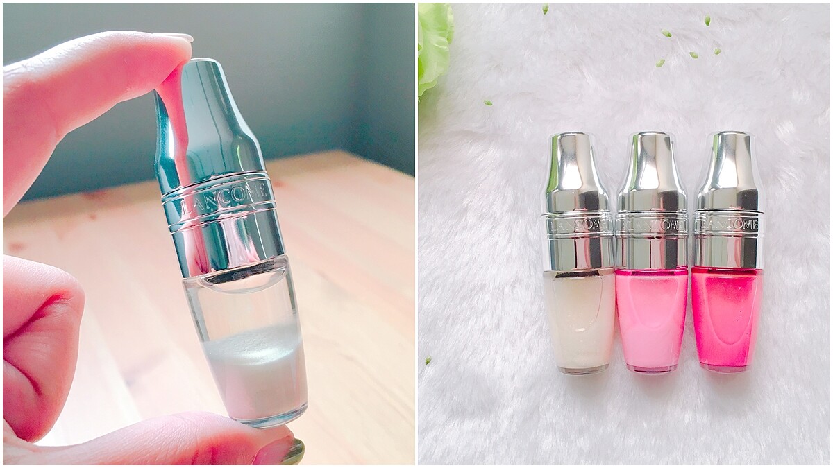把「櫻花吟釀、梅酒蘇打」放上雙唇，LANCOME蘭蔻春季超隱藏版的櫻花色精油氣墊唇彩