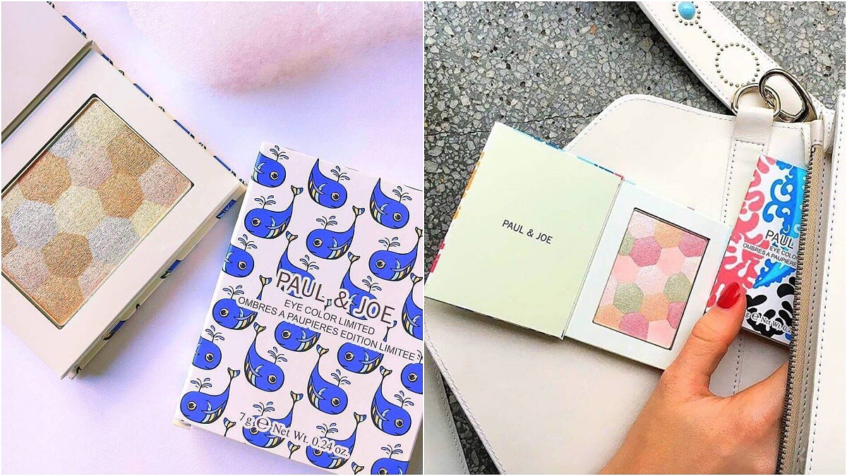 藍色小鯨魚、繽紛海浪彩繪外殼太萌啦！PAUL &amp;amp; JOE最新夏季彩妝出爐，這個白日夢幻眼彩盤一定要入手