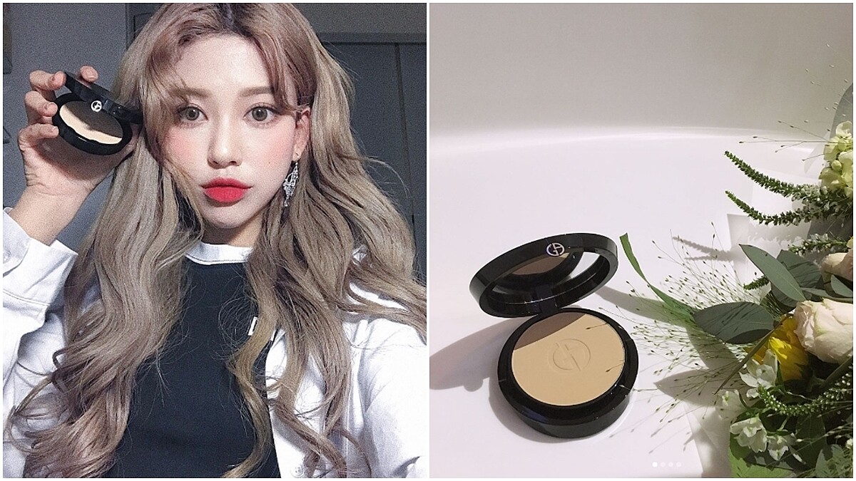 被韓妞譽為「人生中最重要的一塊粉餅」堪稱是水幕斯粉底的隨身版，Giorgio Armani 5月推出絲光完美持久粉餅