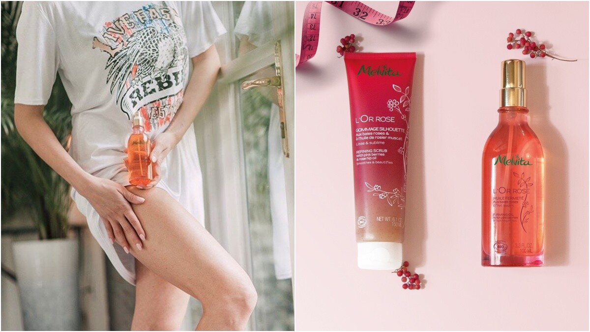 解除浮腫、蘿蔔腿Bye Bye！幫雙腳穿上隱形美腿襪，Melvita粉紅胡椒輕盈美腿雙效露噴了有感的緊實度