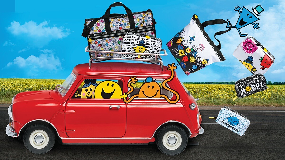 逗趣笑臉看了心情一秒變好！LeSportsac推出超可愛＂奇先生與妙小姐＂系列