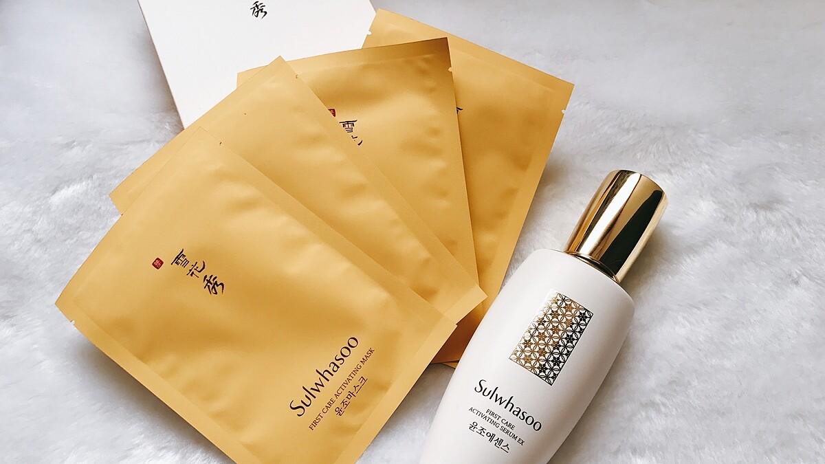 用了會上癮！一片含有滿滿1/3罐精華的雪花秀「潤燥精華面膜」，肌膚潤到隔天早上！