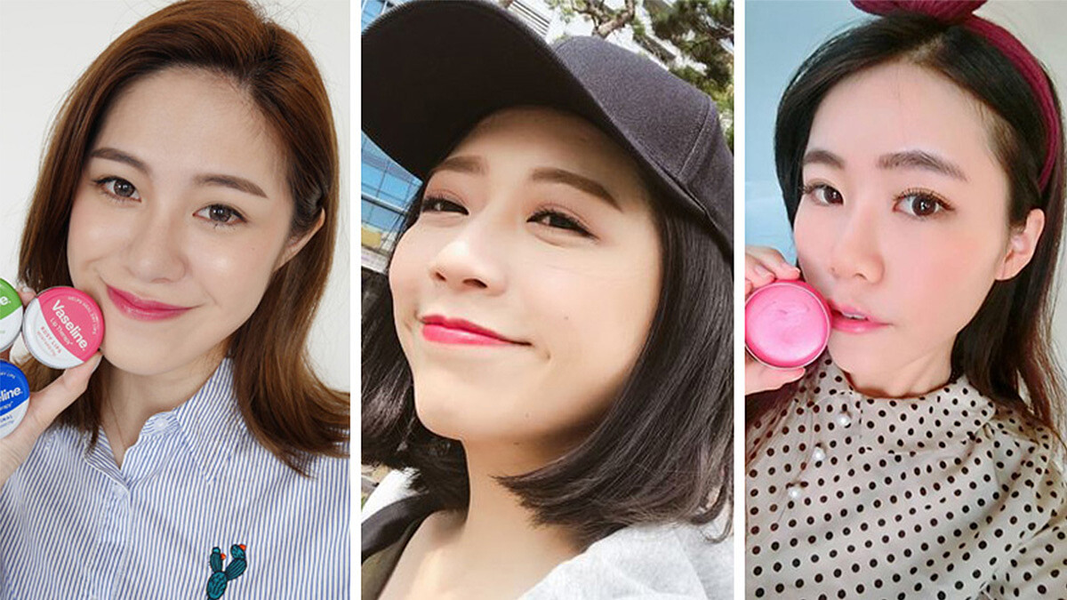 部落客包包大直擊！竟然全都有凡士林小圓罐！寧願不帶唇膏也不能不帶的凡士林，可是時尚部落客泰拉、逸歡及老虎狗外出唇妝的必備救星~