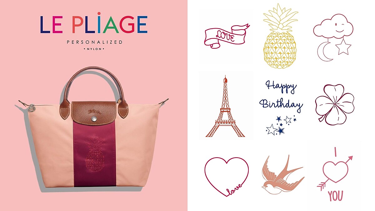 訂做一個Longchamp摺疊包！愛心、雲朵…全新9種俏皮符號，限時登台！