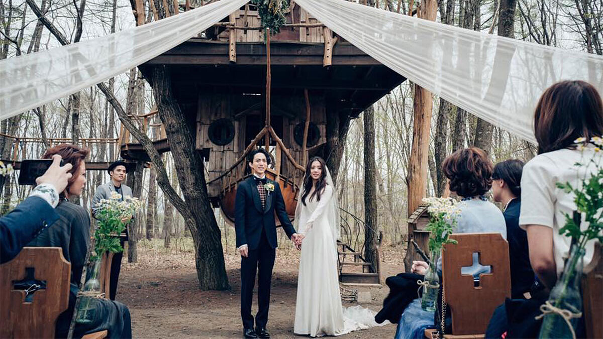 最浪漫的小清新婚禮!林宥嘉、丁文琪的婚紗造型全記錄