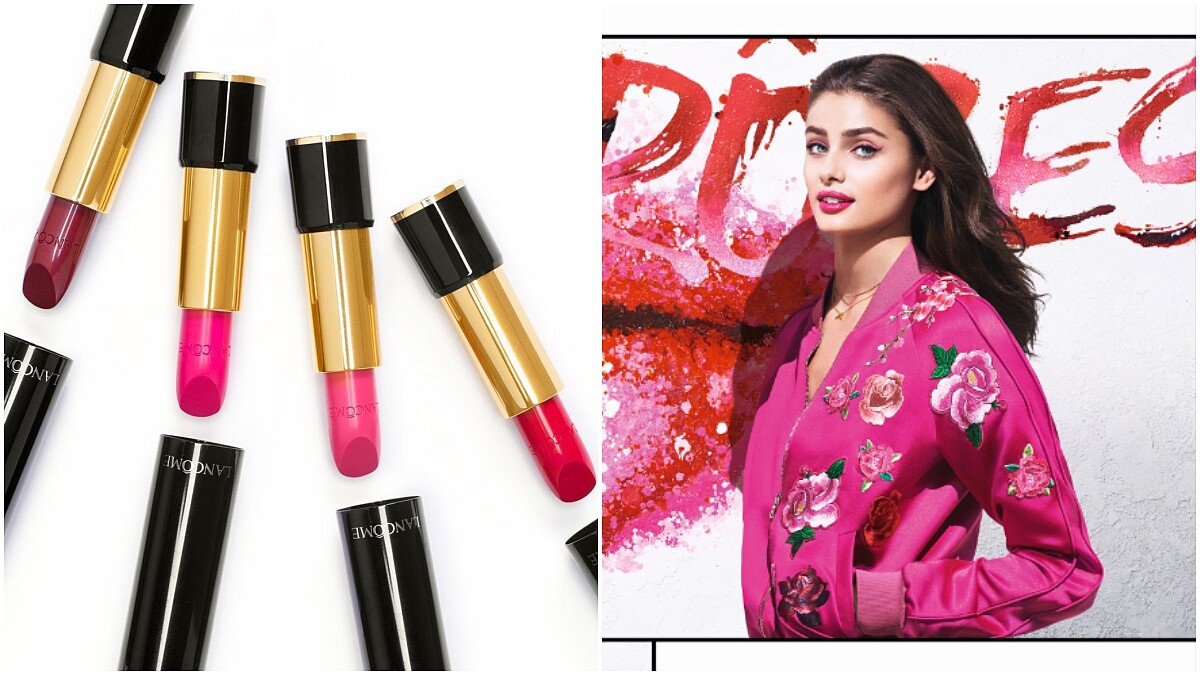 瘋完金高恩乾燥玫瑰唇，春夏最夯是#368桃紅霜感玫瑰！LANCOME純對完美唇膏代言人Taylor Hill最新6部形象影片曝光
