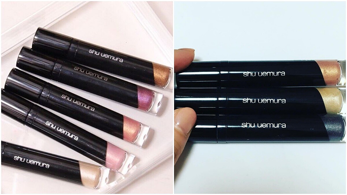 鎖定氣質爆表的#玫瑰粉金，就在灑了一層金箔好顯色！植村秀全新8色金屬光燦眼影蜜，持久不會暈染質地超乎想像輕盈服貼