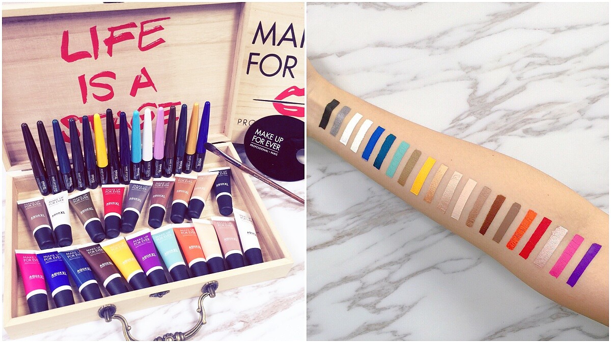 簡直就像色票般超顯色！玫瑰金、櫻草黃眼影太美，MAKE UP FOR EVER經典防水眼影終於回歸