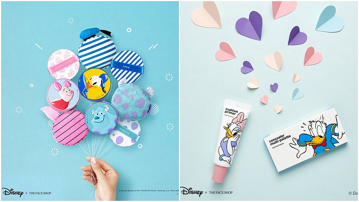 迪士尼氣墊系列第二波來襲， THE FACE SHOP再推唐老鴨、毛怪、小豬氣墊粉餅，還有星際大戰金屬面膜
