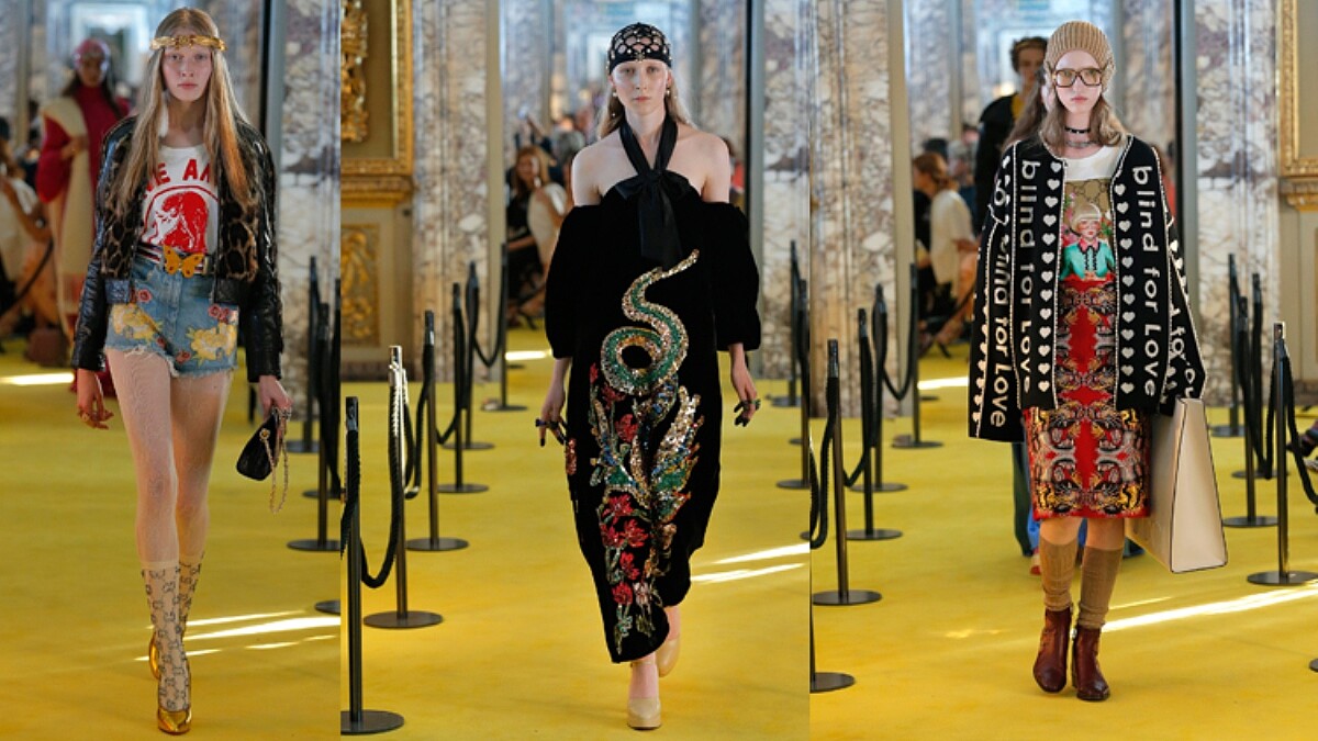 Gucci 2018早春，上演文藝復興穿越劇。