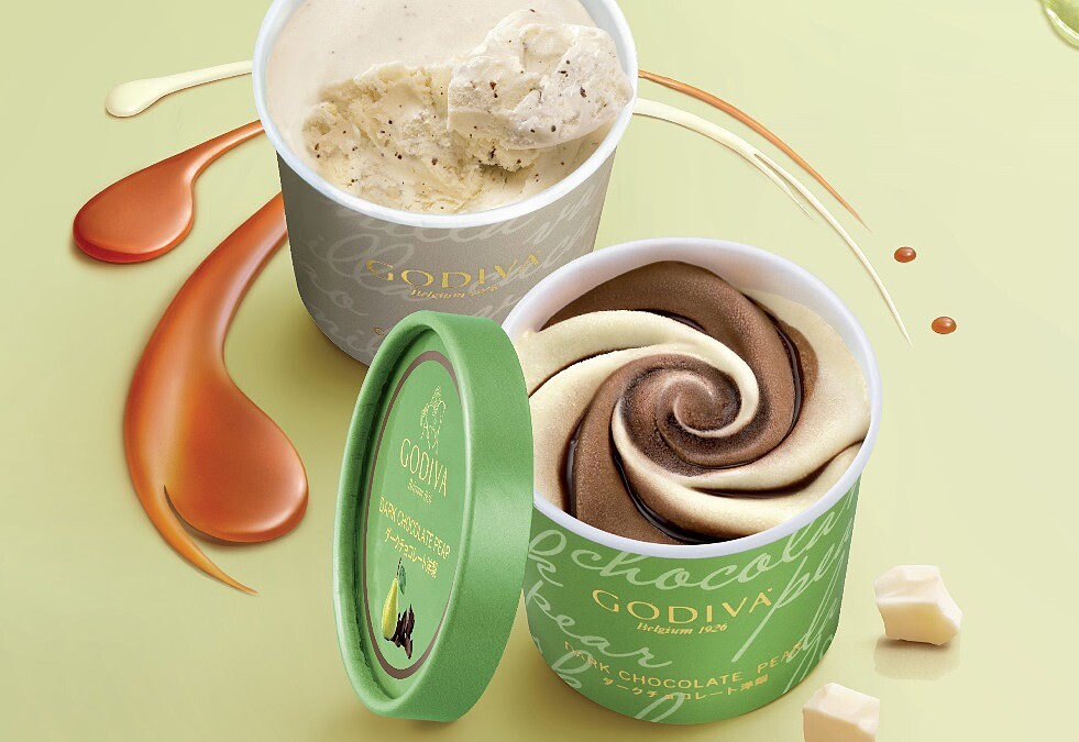 心形巧克力碎在裡面 Godiva甜蜜閱冰典禮八款口味都想GET