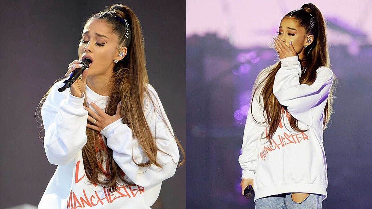 「獻給我們的天使!」亞莉安娜流淚為愛而唱,攜大咖好友舉行慈善演唱會場面超催淚