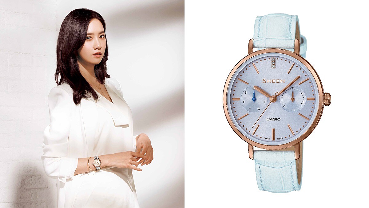 適合夏日女孩的粉嫩色腕錶！CASIO SHEEN系列找來少女時代玩穿搭