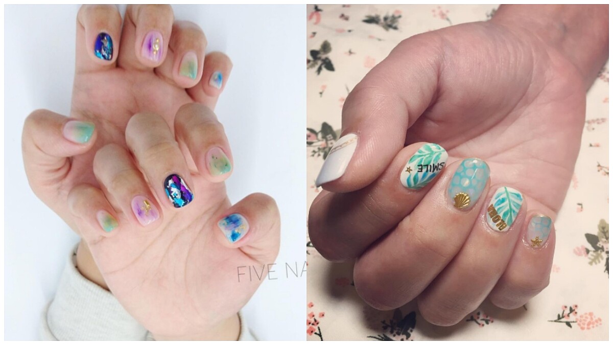 熱帶植物花卉、水墨暈染今年夏日必備指彩關鍵字！快快截圖給美甲師吧