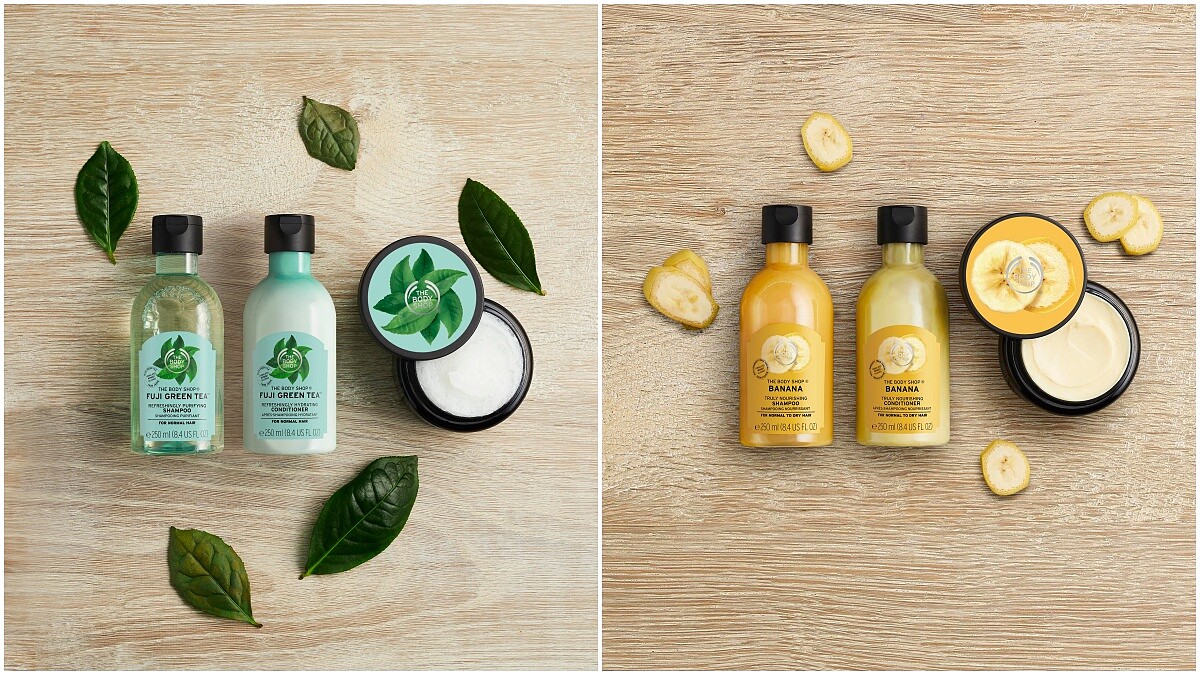 綠茶海鹽奶霜、香蕉護髮乳...The Body Shop植萃洗髮系列聽起來太可口