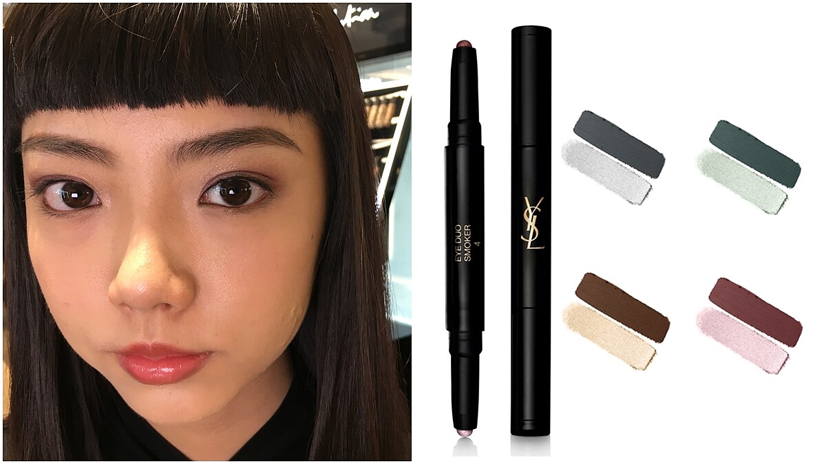 YSL首度推出雙效眼影筆， #04金屬酒紅絕對必收。搭上眼線液、睫毛膏，輕鬆畫出時尚眼妝
