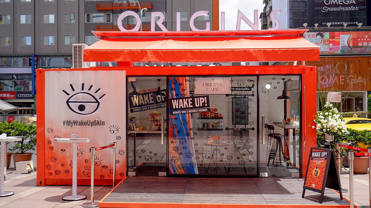 大片落地窗、艷橘貨櫃屋超吸睛！品木宣言全球首座「元氣咖啡貨櫃屋」4天快閃SOGO忠孝館