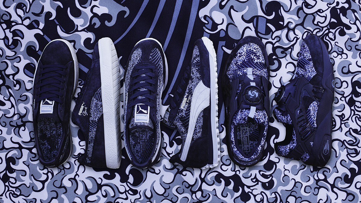 藍白浪花覆蓋整面運動鞋！PUMA全新TSUGI系列大曬日本浮世繪圖騰
