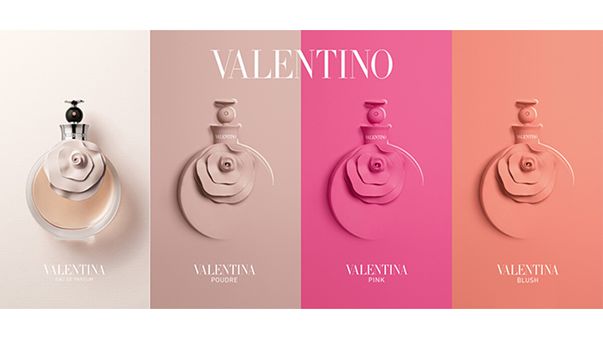 圓形瓶身上立體花朵雕塑美翻天！經典透明、優雅裸膚、沁橘珊瑚、冶豔玫瑰4款VALENTINO淡香精實在太迷人