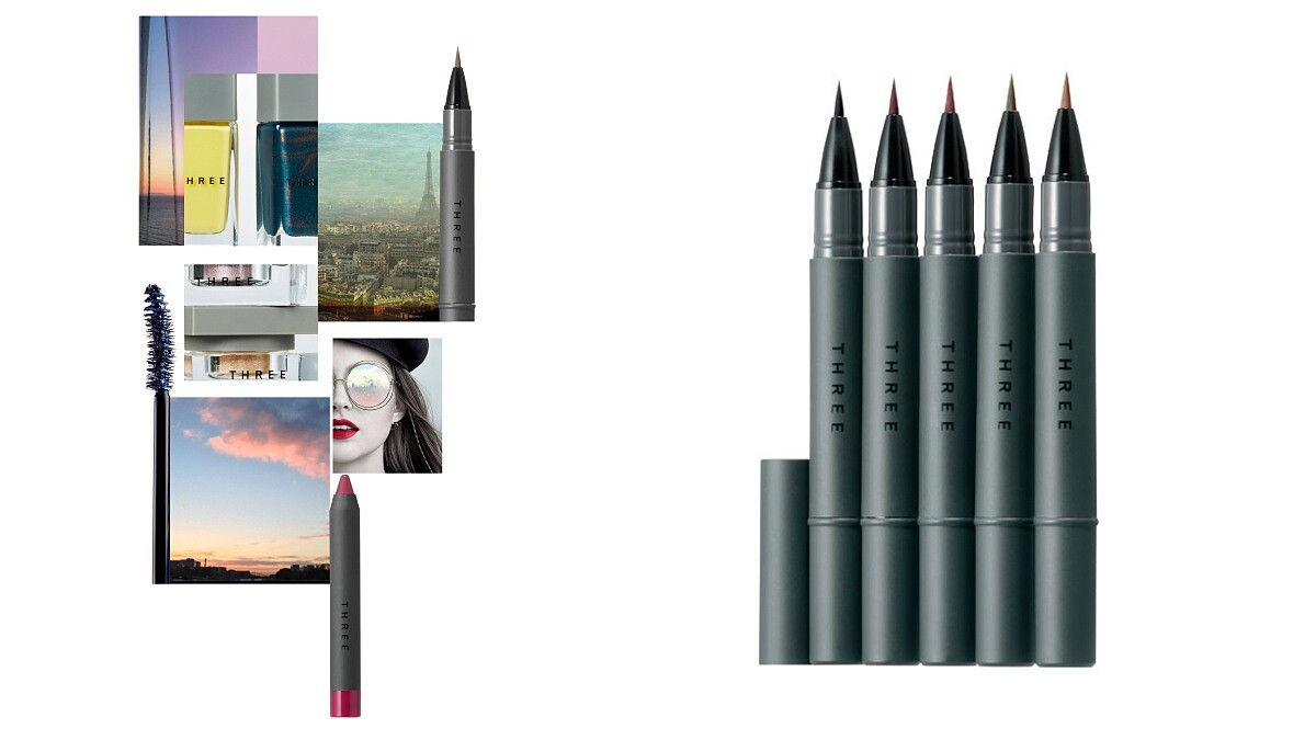 細緻珠光粉體讓雙眸更立體、深邃！THREE最新秋妝愛魅瞳液狀眼采筆再細膩的線條都能輕鬆描繪
