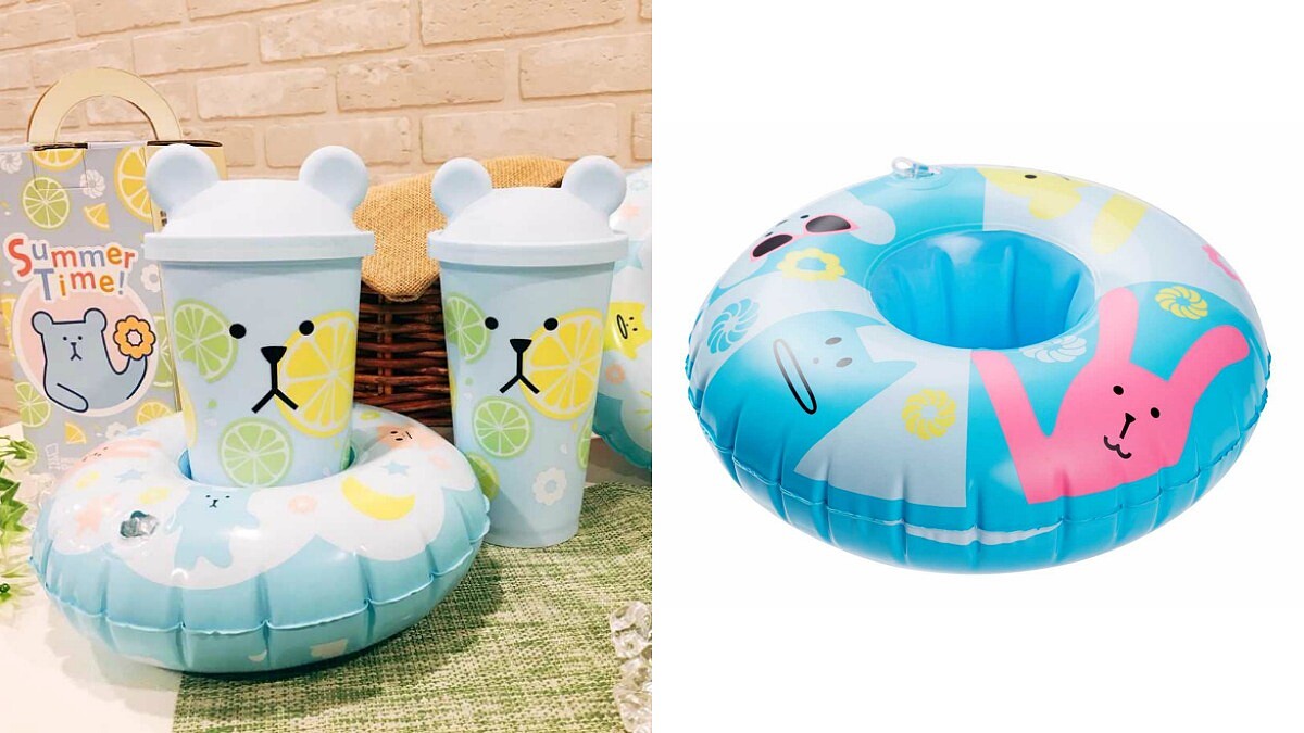 竟然還有超萌泳圈杯座！Mister Donut和CRAFTHOLIC宇宙人第二波夏日聯名杯來囉