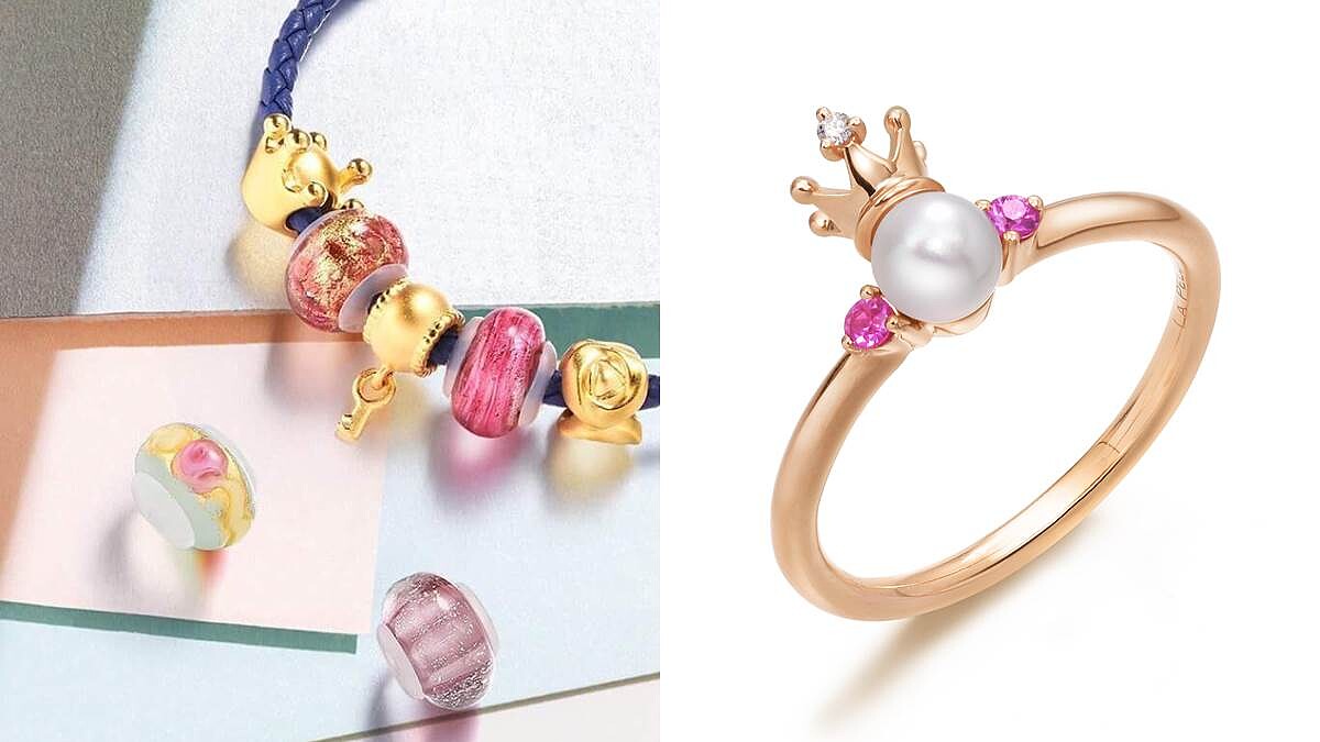 皇冠、愛心、星星、四葉幸運草... 這一季的點睛品K金飾品太可愛！