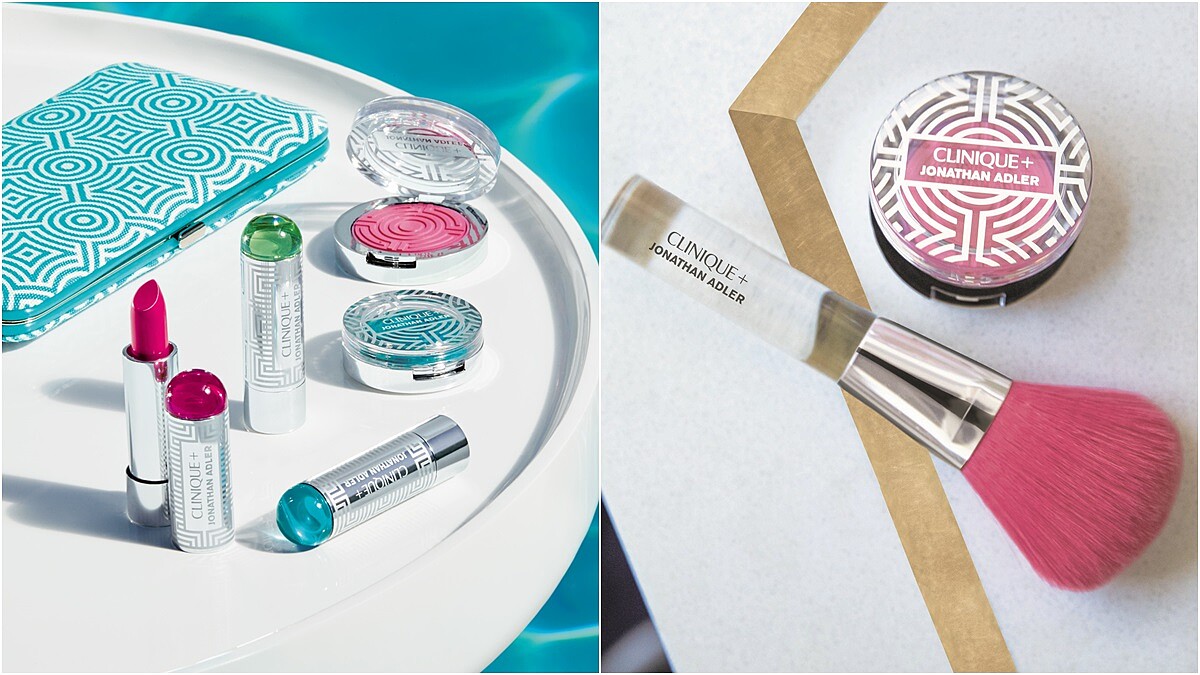 他的設計無人不愛！倩碧聯名設計大師Jonathan Adler推出限量寶石系彩妝，幾何圖形注入度假風精緻得像藝術品