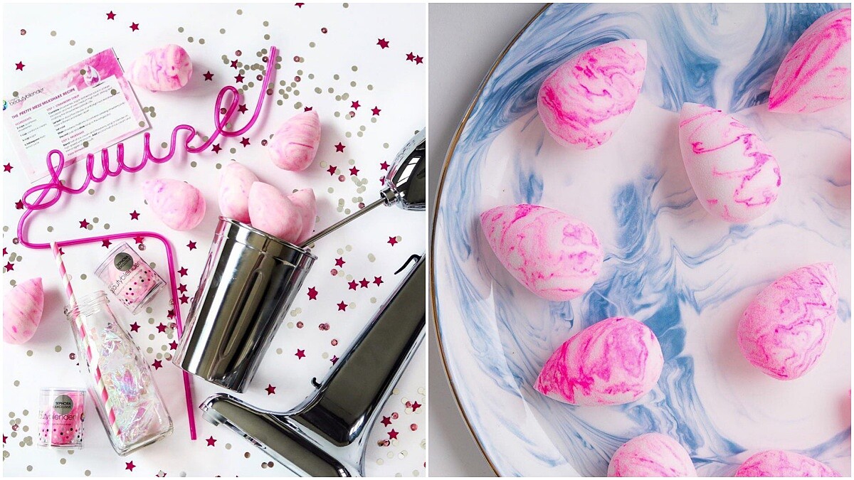 這個絕美大理石紋太生火，每一顆紋路都不一樣！神級美妝蛋beautyblender粉色水波紋8月官網搶先開賣