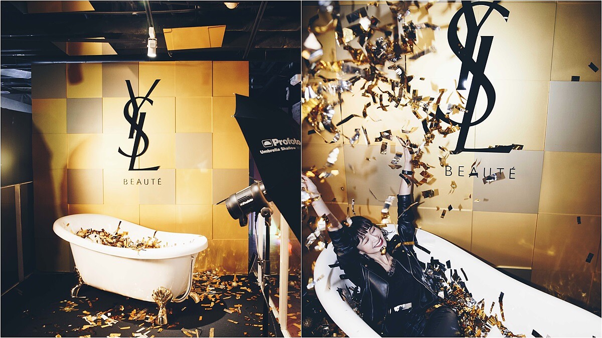 超浮誇的炫金浴缸即將現身！YSL POP UP PHOTO STUDIO為期3天快閃SOGO復興館