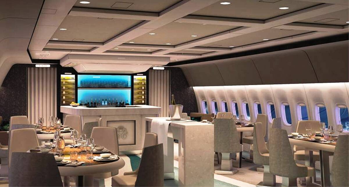 138萬就可登機 世界最大波音777水晶天際一號 把天空變成派對天堂 