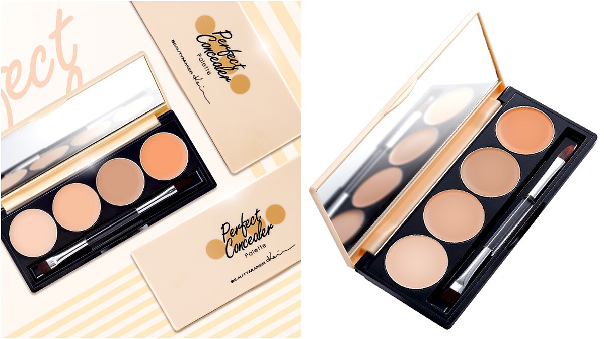 一盒滿足打底、遮瑕、修容、立體、打亮效果！Kevin老師化妝包只要有這盒《若無其飾全效遮瑕盤》就足夠