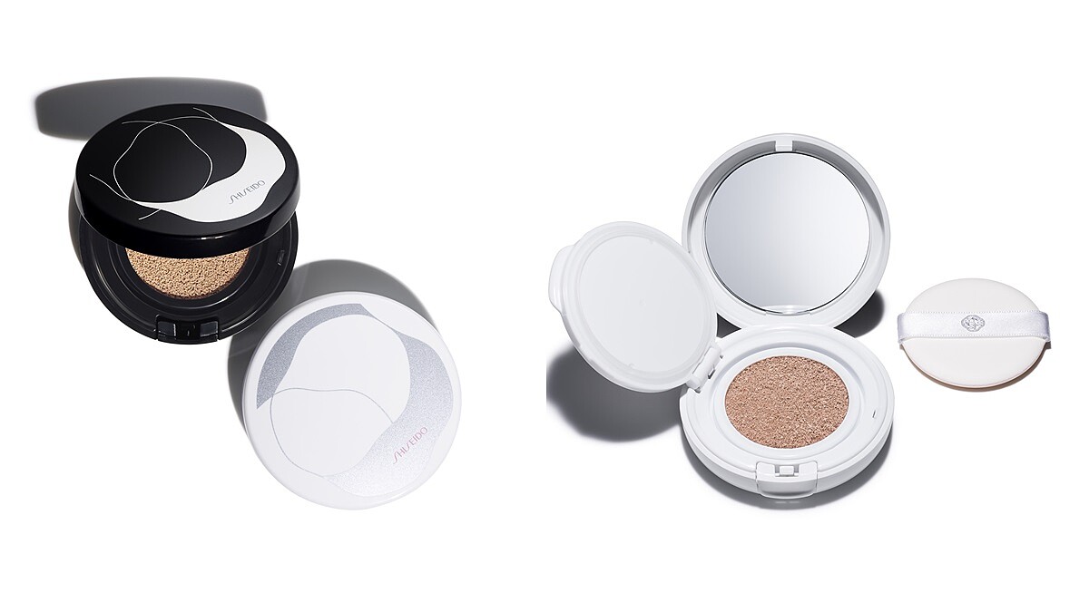 獨家打造三層夾心彈力粉撲 越拍粉底越服貼、肌膚越白皙！資生堂推出全新花椿綻白氣墊粉餅