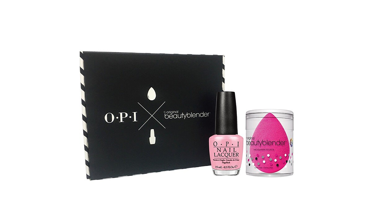 美甲美妝神器聯手怎能錯過？OPI X beautyblender 合推最粉紅的聯名美妝專業訂製美妝盒