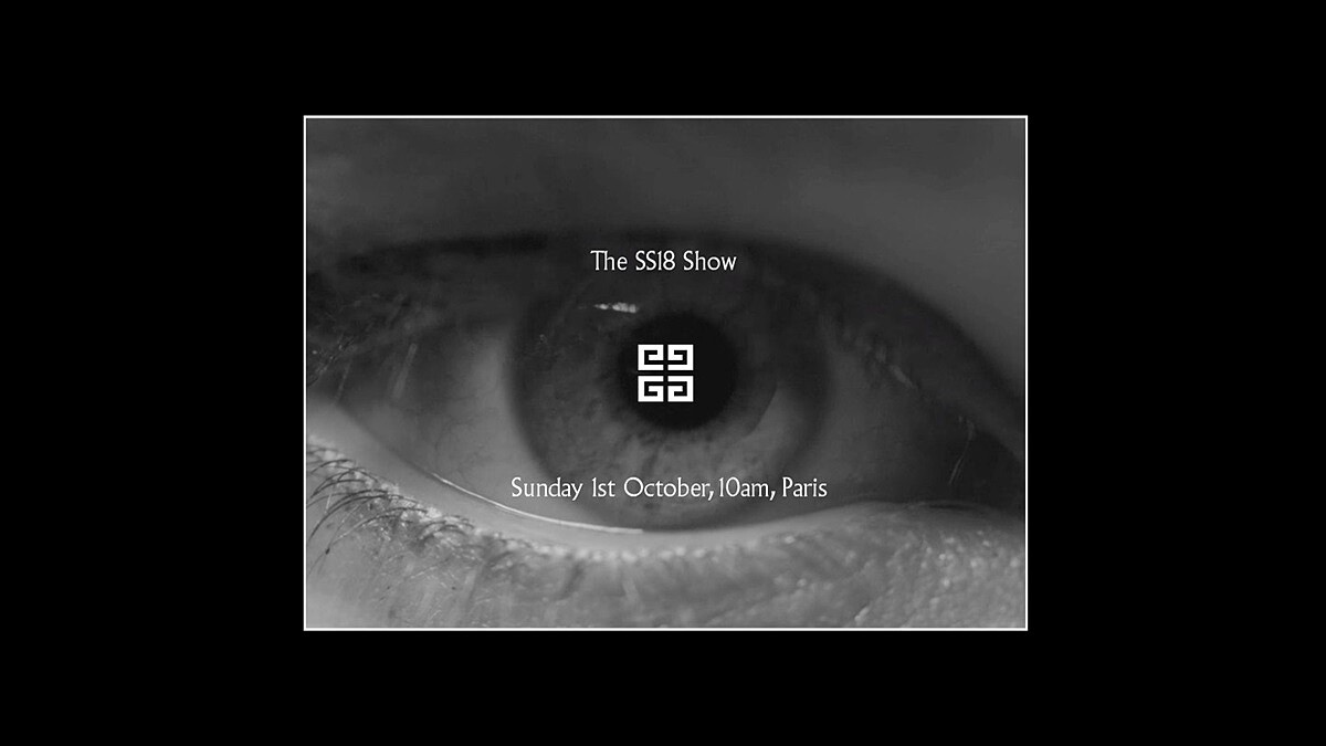 【Live】線上看！Givenchy 2018春夏大秀，將在10/1下午4點登場